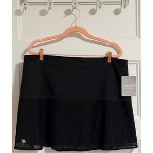 Athleta Women's Classic Black “Upbeat Skort” NWT SZ XL